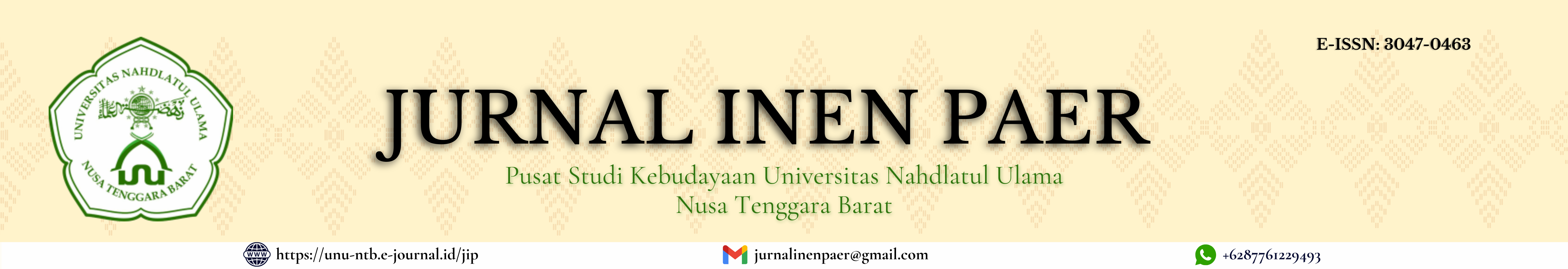 Pusat Studi Kebudayaan Universitas Nahdlatul Ulama Nusa Tenggara Barat